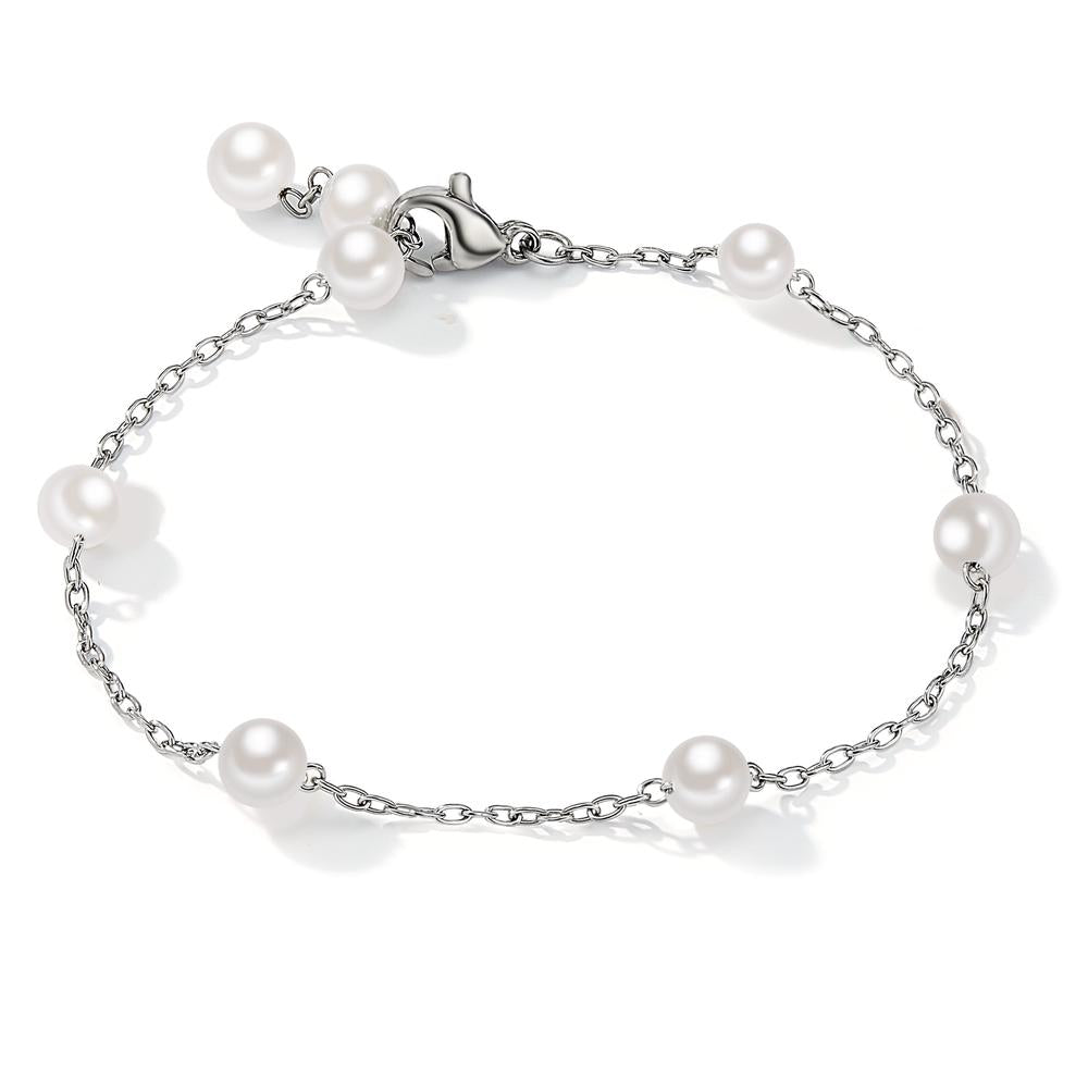 Bracciale Acciaio inossidabile Perla di conchiglia 17-18.5 cm