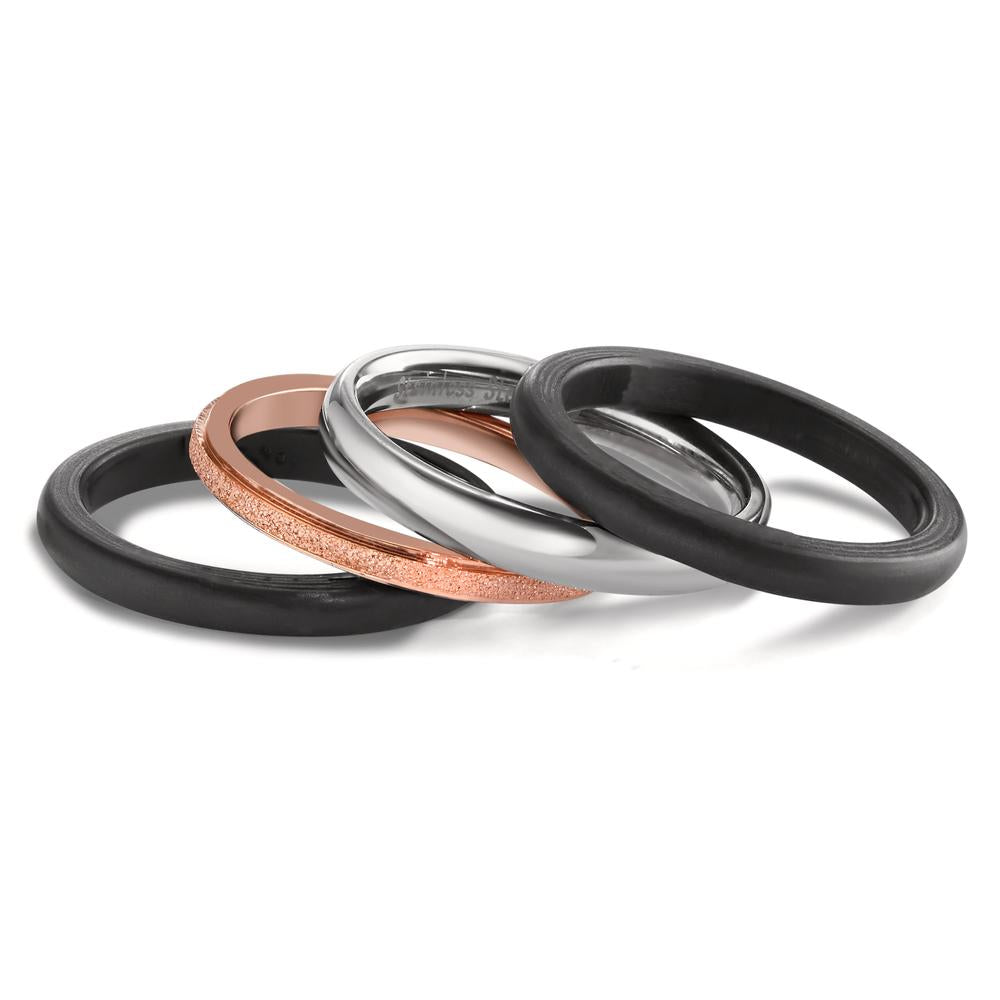 Bague à superposer Acier inoxydable rosé PVD