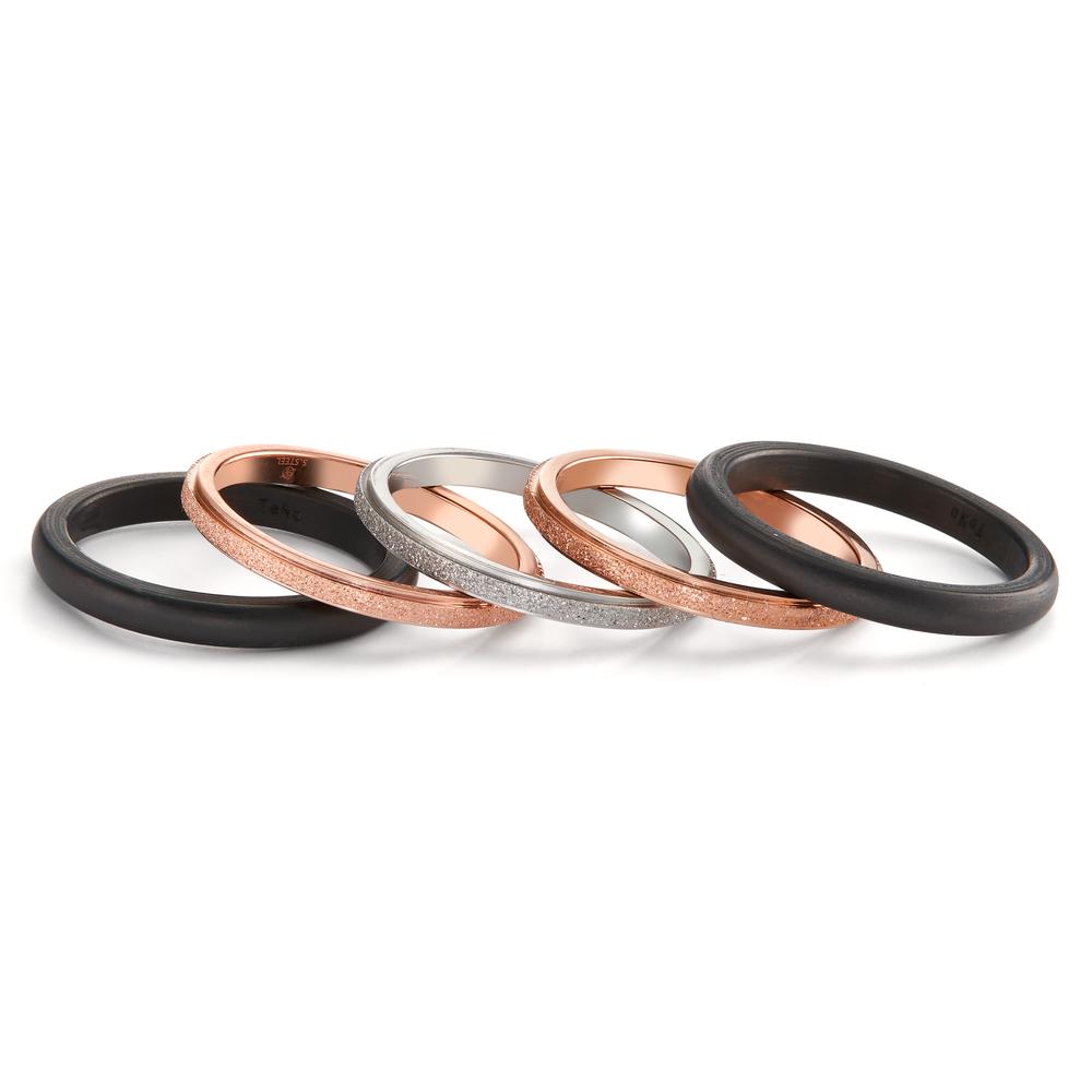 Bague à superposer Acier inoxydable rosé PVD