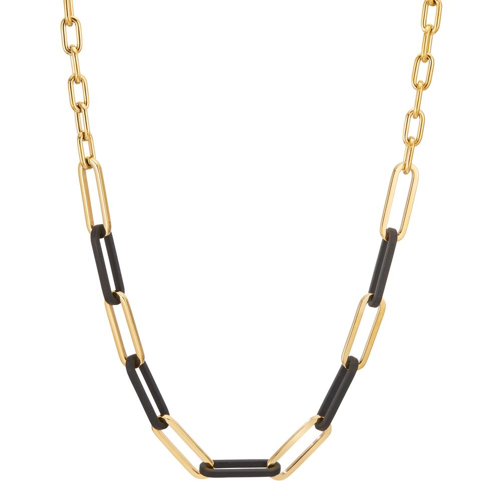 Collier Soho Gold aus Edelstahl mit Carbon verstellbar