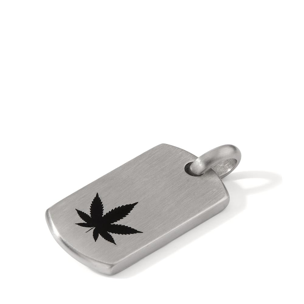 Pendentif Acier inoxydable Émaillé Cannabis