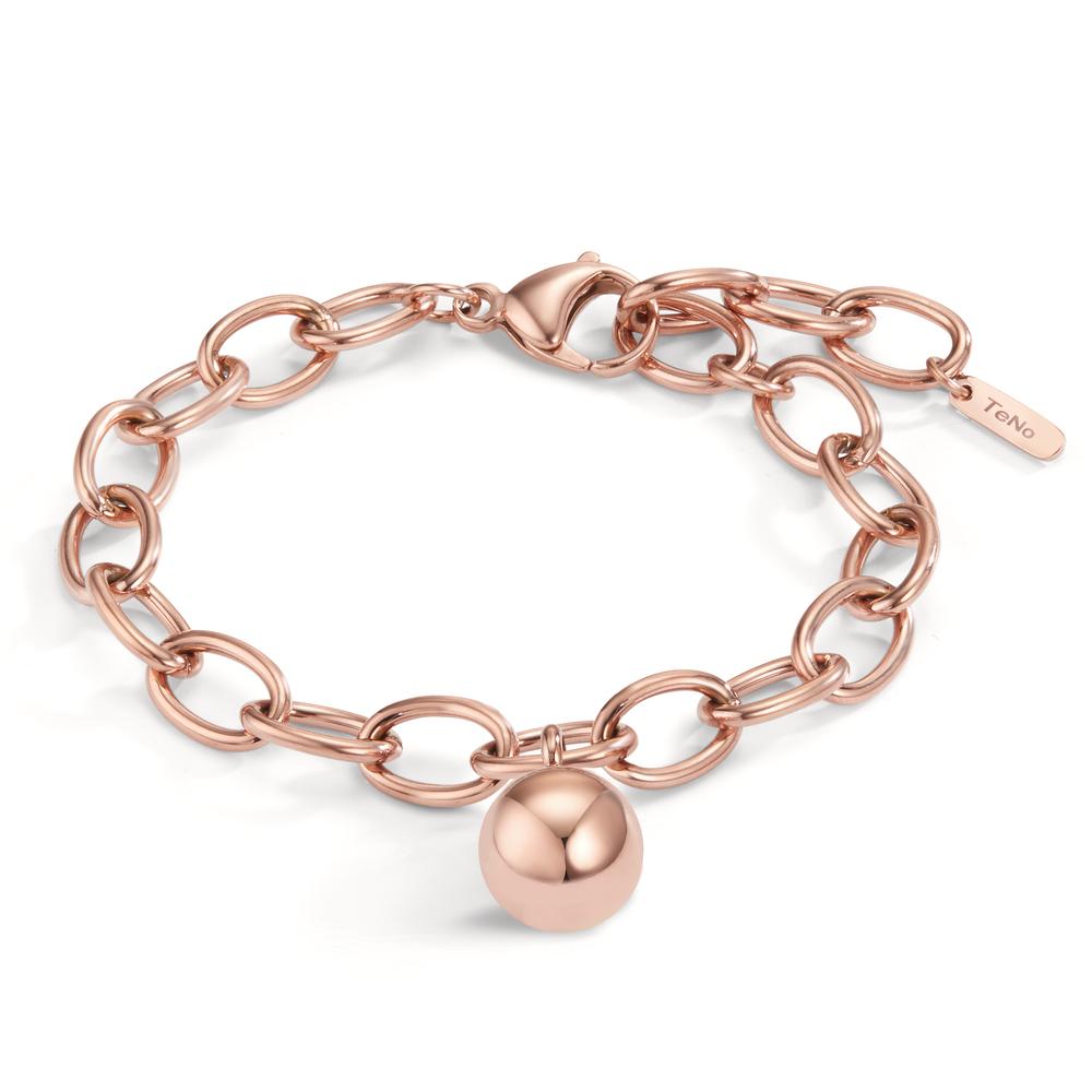 Bracciale Acciaio inossidabile rosa rivestimento IP 16.5-21 cm