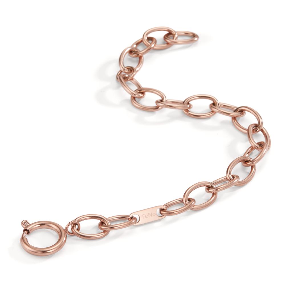 Bracciale Acciaio inossidabile rosa rivestimento IP 16.5-21 cm