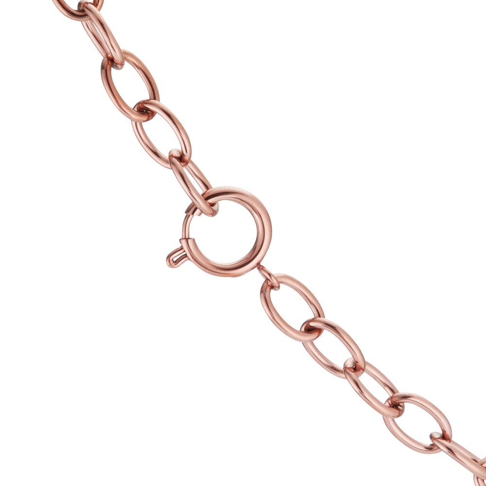 Collana Acciaio inossidabile rosa rivestimento IP 43-48 cm