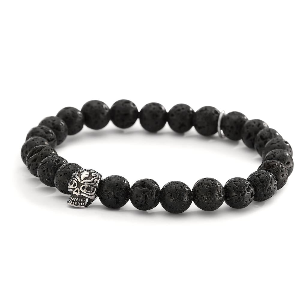 Bracelet Acier inoxydable Lava Tête de Mort 21 cm Ø8.5 mm