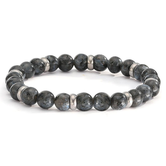 Bracelet Acier inoxydable Labradorite 21 cm Ø8.5 mm