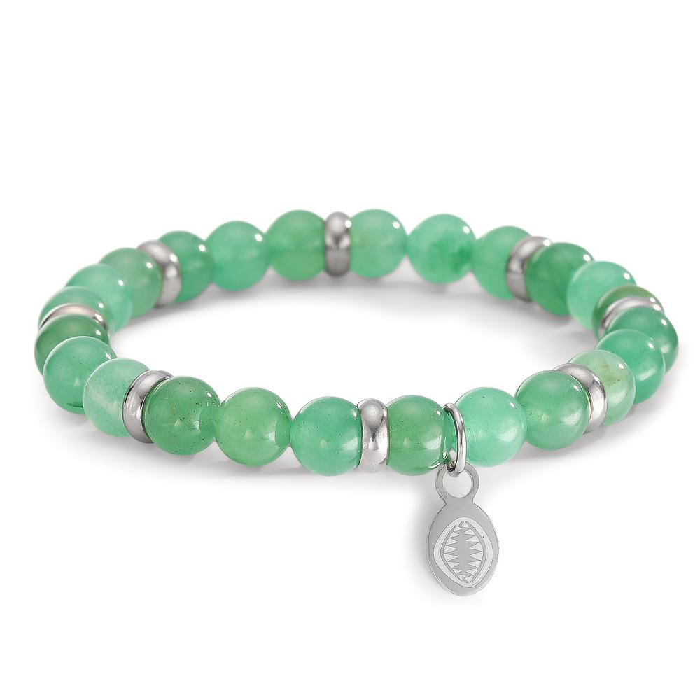 Bracciale Acciaio inossidabile Quarzo verde 21 cm Ø8.5 mm