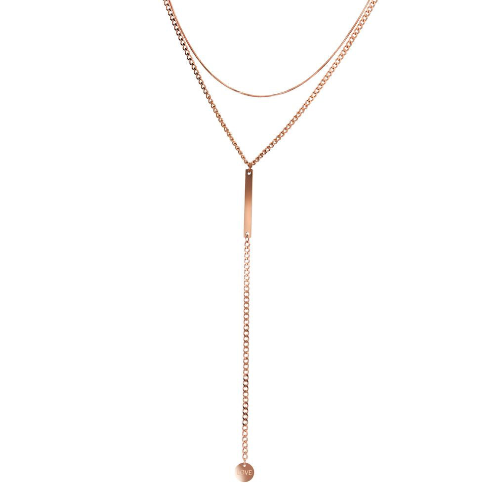 Collier Acier inoxydable rosé PVD 39-45 cm