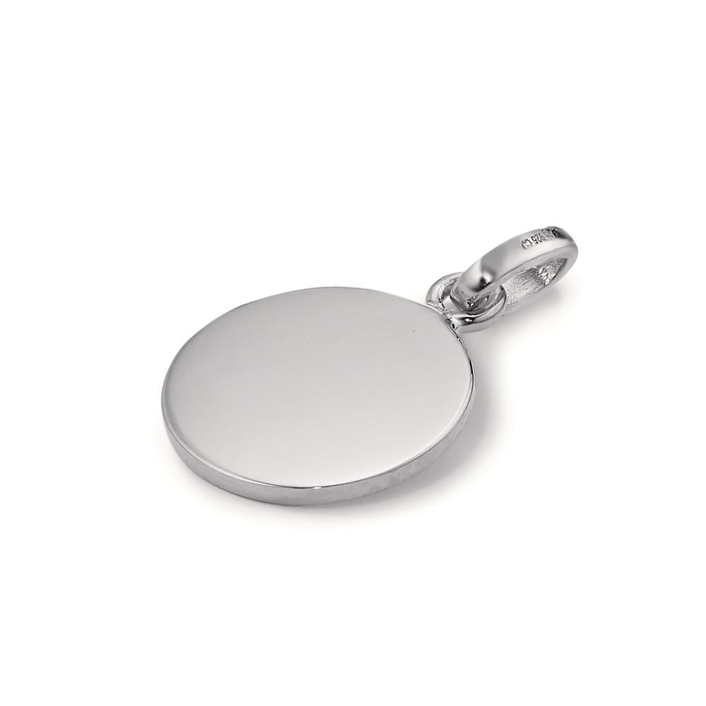 Pendentif avec gravure Argent Rhodié