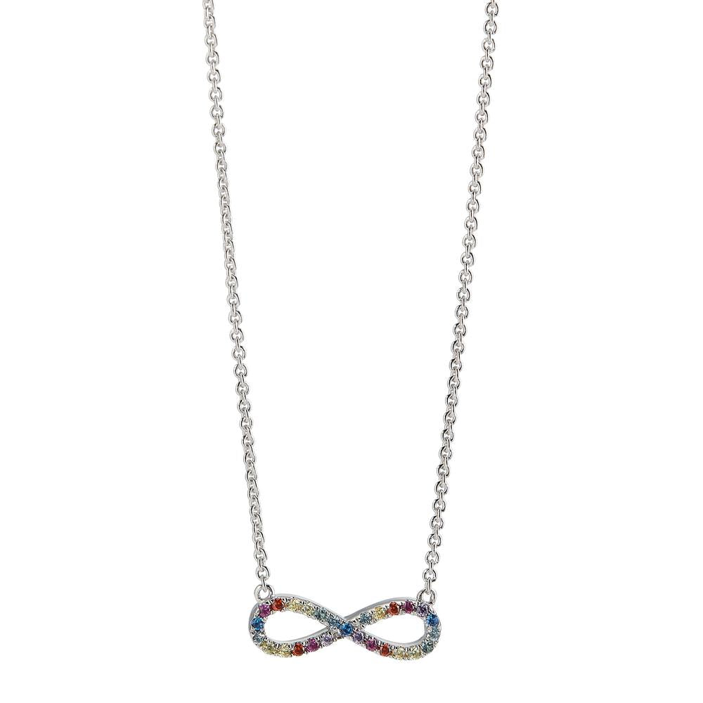 Collier Silber rhodiniert Infinity verstellbar