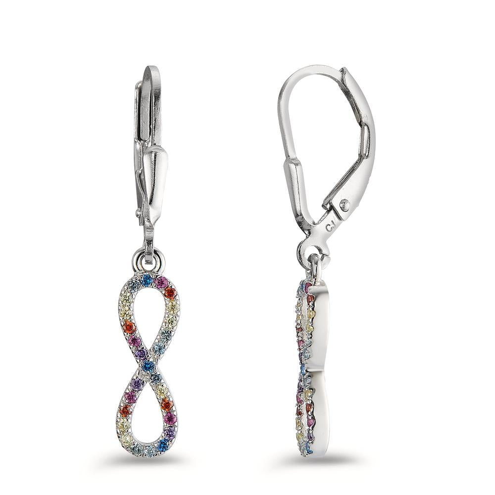 Pendant d'oreilles Argent Rhodié Infini