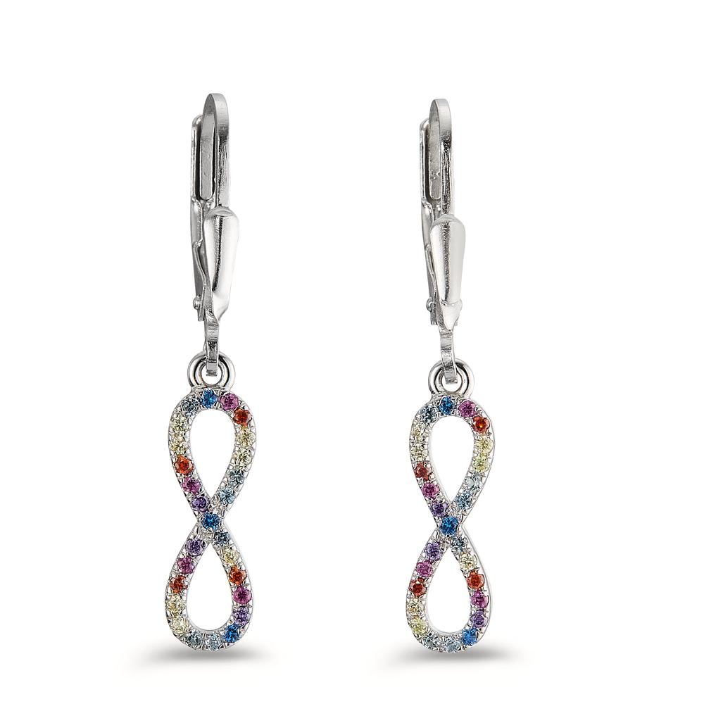 Pendant d'oreilles Argent Rhodié Infini