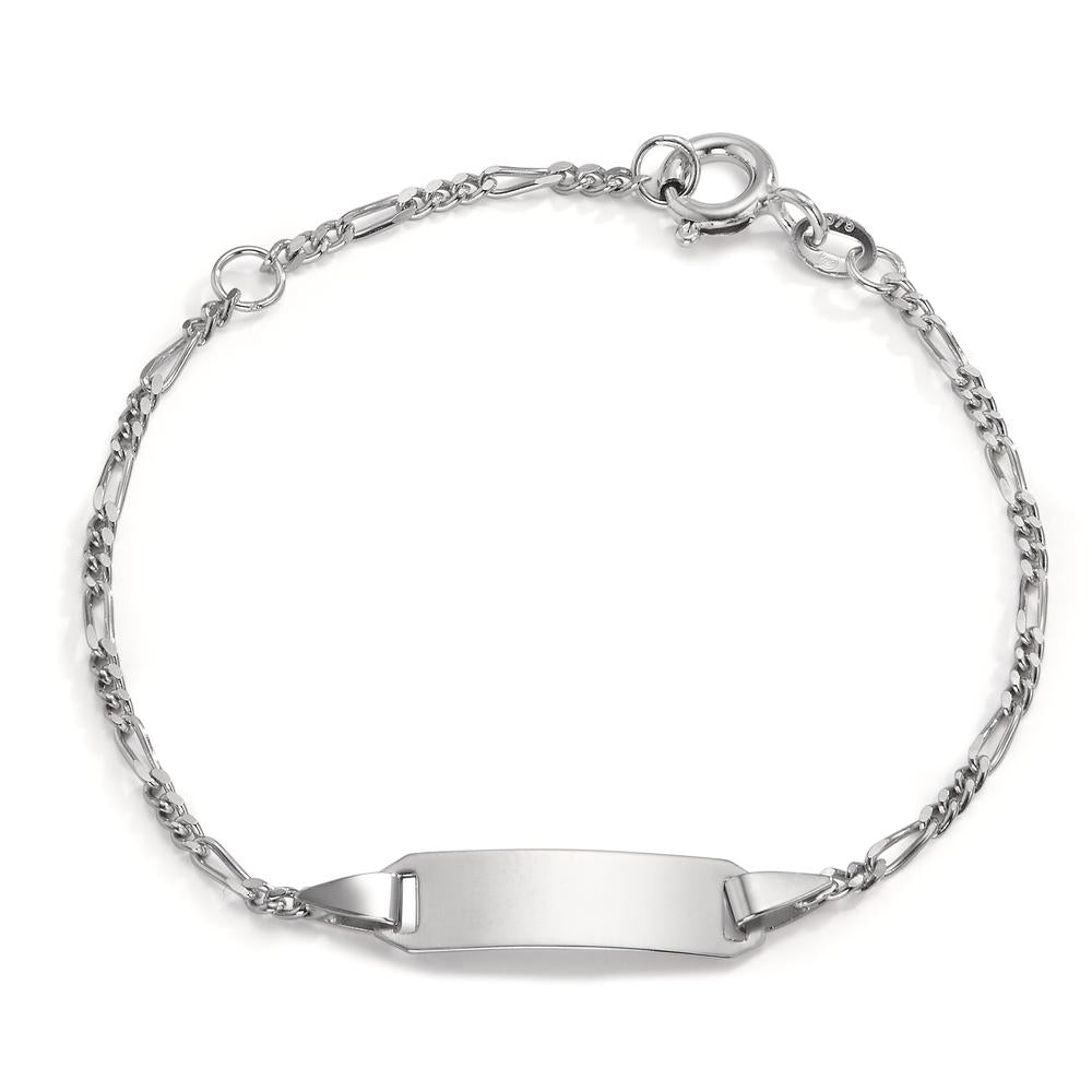 Bracciale con incisione Oro bianco 375/9K 12-14 cm