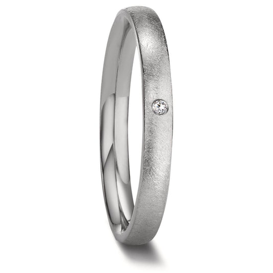 Beisteckring Titan Diamant 0.01 ct, w-si