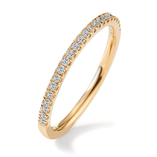 Bague d'éternité Or jaune 18K Diamant 0.165 ct, 23 Pierres, w-si