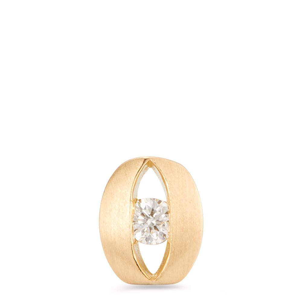 Anhänger 750/18 K Gelbgold Diamant 0.08 ct, w-si