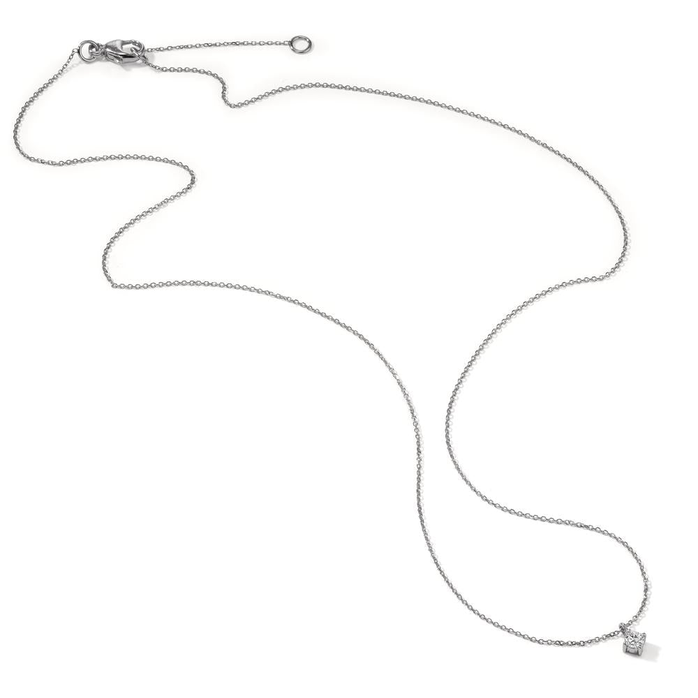 Collana Oro bianco 375/9K Zirconia 42-45 cm