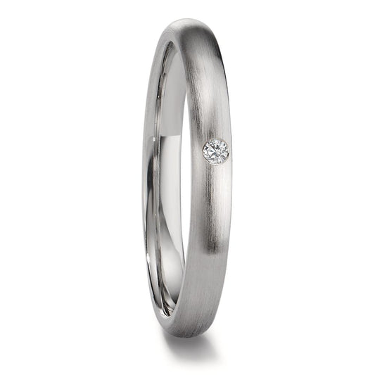 Partnerring 950 Platin Diamant 0.02 ct, w-si