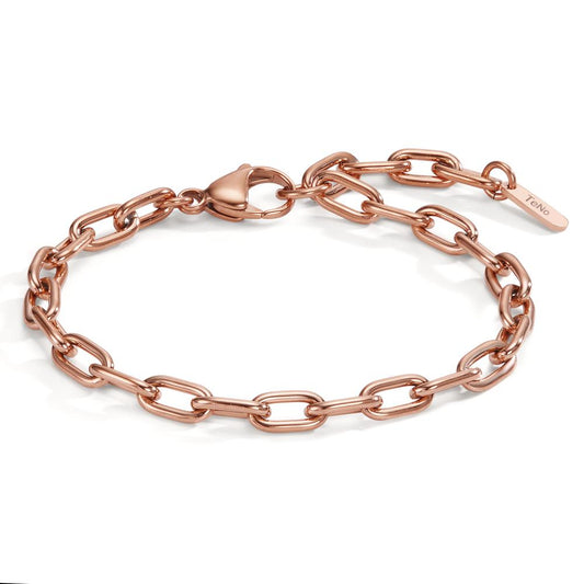 Bracciale Acciaio inossidabile rosa rivestimento IP 17.5-21 cm