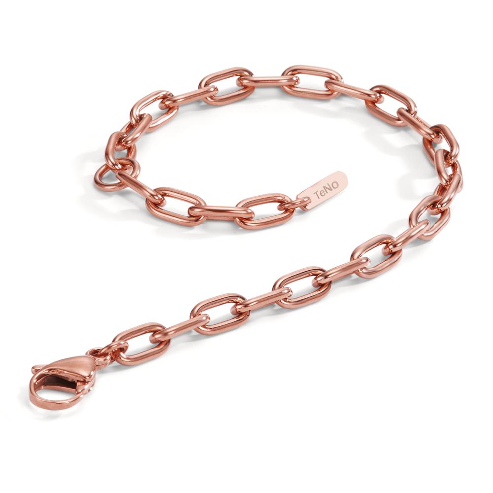 Bracciale Acciaio inossidabile rosa rivestimento IP 17.5-21 cm