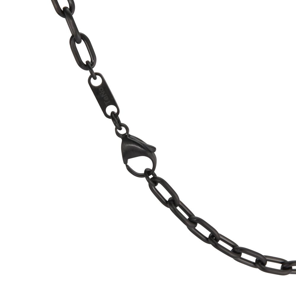 Collana Acciaio inossidabile nero rivestimento IP 45 cm