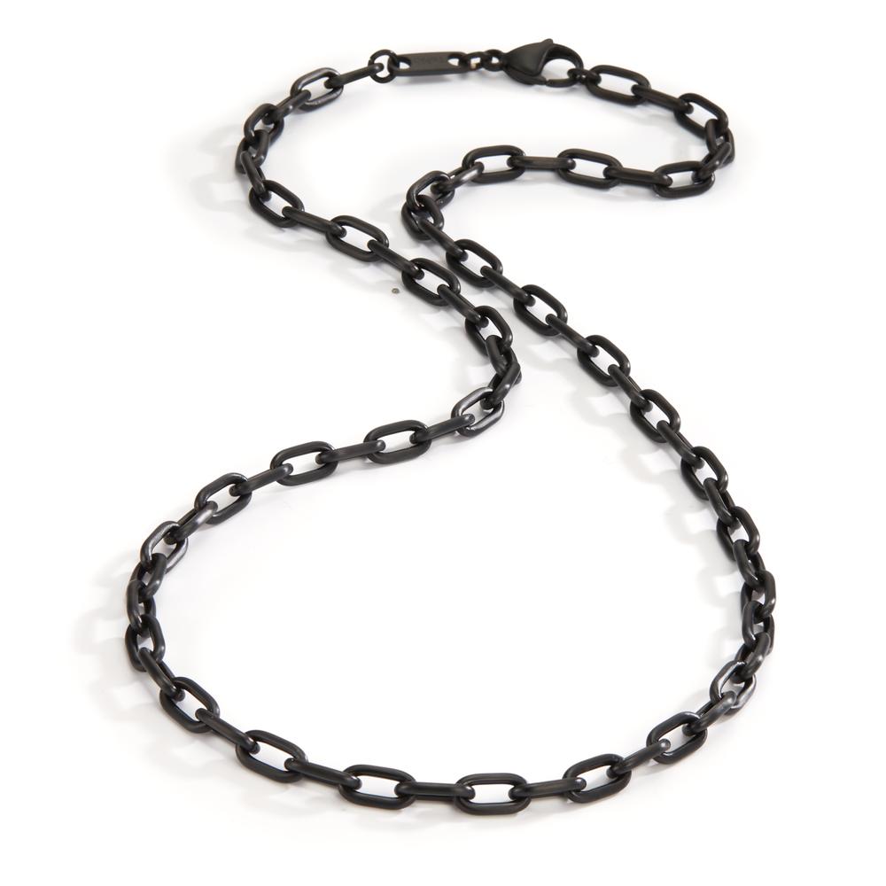 Collana Acciaio inossidabile nero rivestimento IP 50 cm