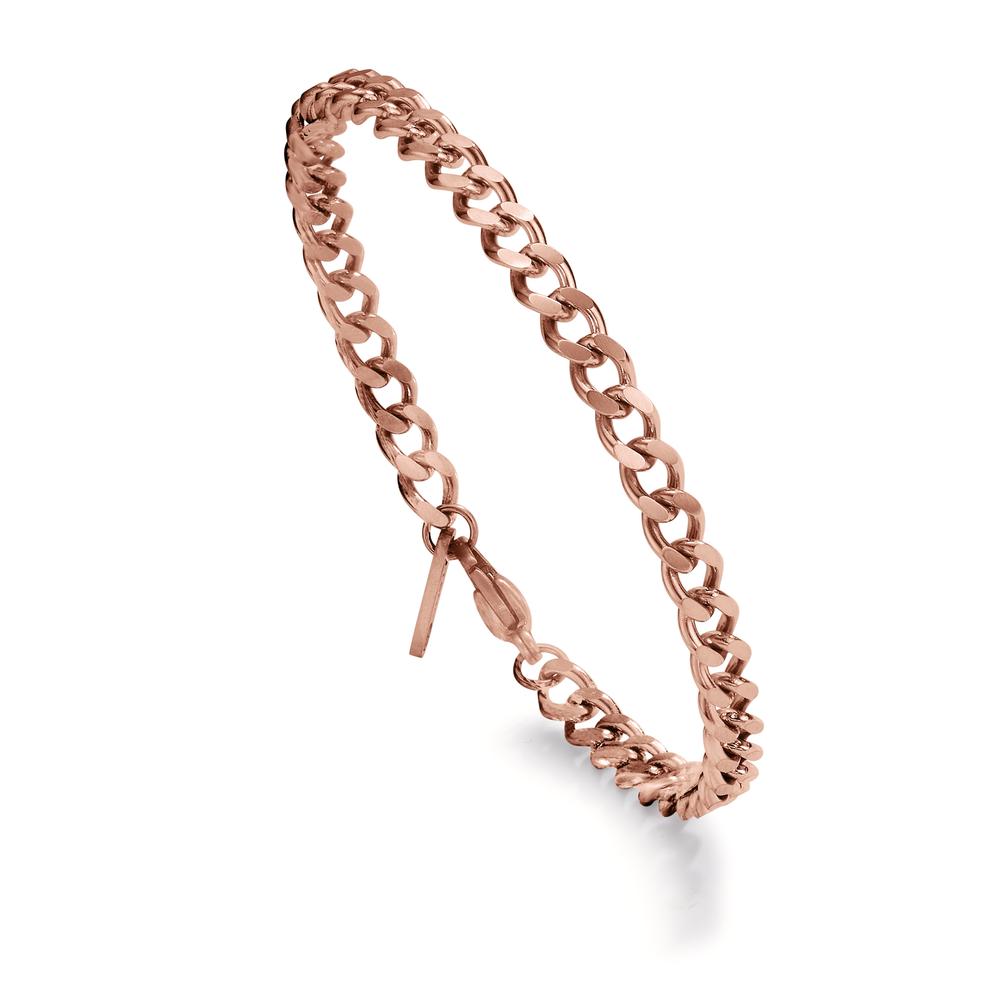 Bracciale Acciaio inossidabile rosa rivestimento IP 21-22 cm