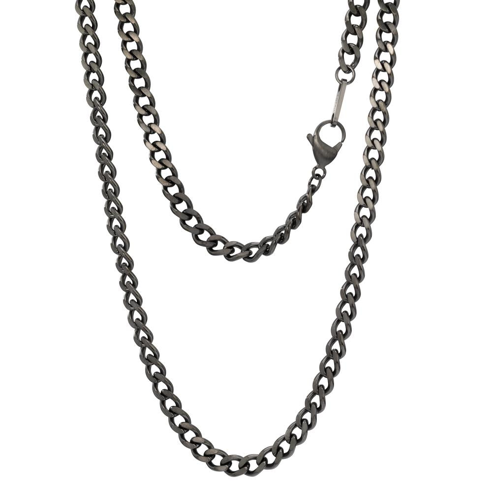 Collier Acier inoxydable gris PVD 50-51 cm