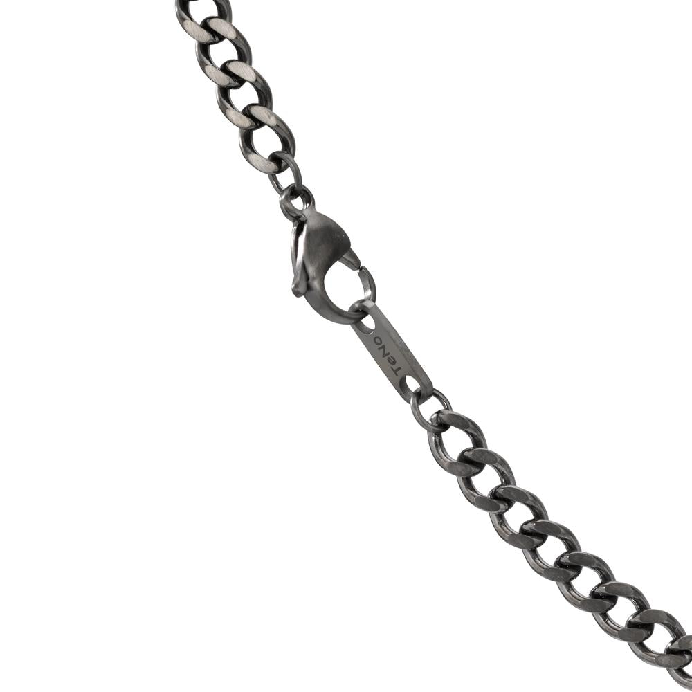 Collier Acier inoxydable gris PVD 50-51 cm