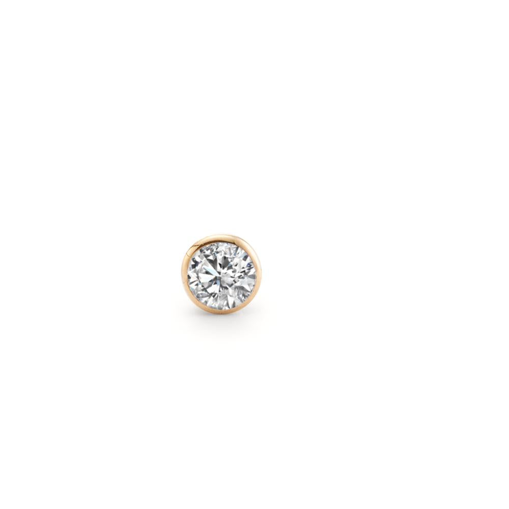 Borchia al naso Oro giallo 750/18 carati Diamante bianco, 0.035 ct, w-si Ø2.5 mm