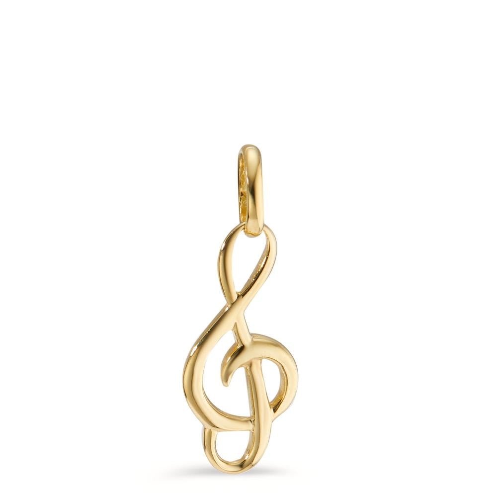 Pendentif Or jaune 14K Clef musicale