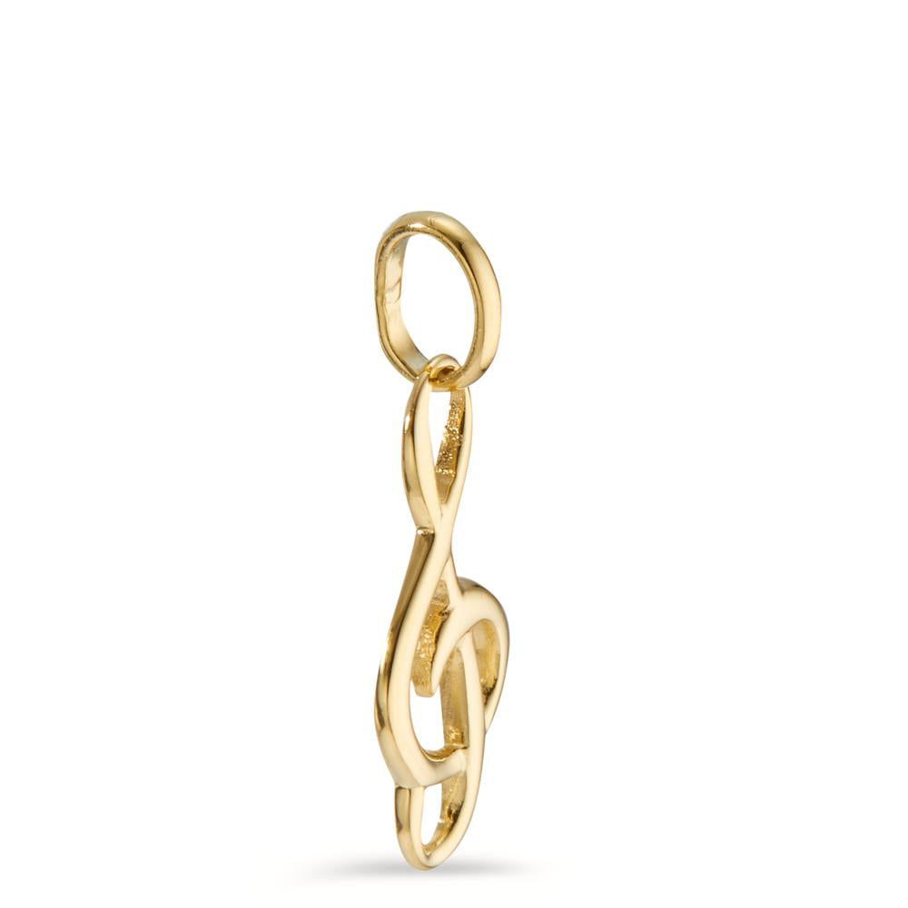 Pendentif Or jaune 14K Clef musicale