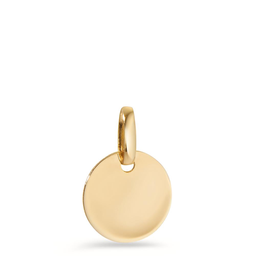 Pendentif avec gravure Or jaune 14K Ø10 mm