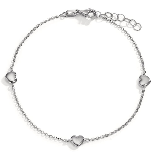 Bracciale Oro bianco 585/14 kt Cuore 17-19 cm