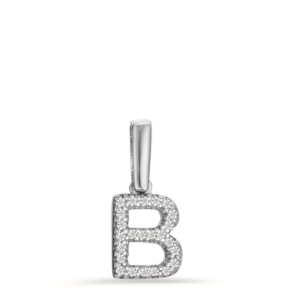 Pendentif Or blanc 14K Diamant 0.036 ct, w-si