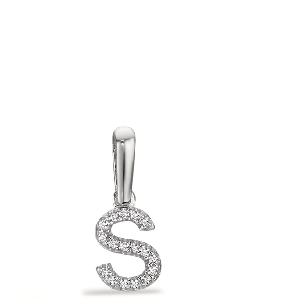 Pendentif Or blanc 14K Diamant 0.025 ct, w-si