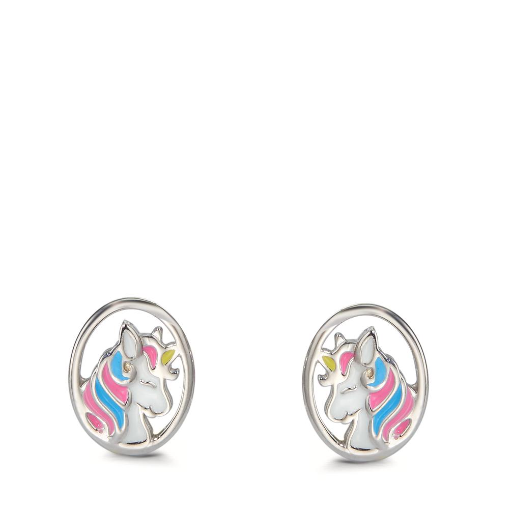 Clous d'oreilles Argent Rhodié Licorne