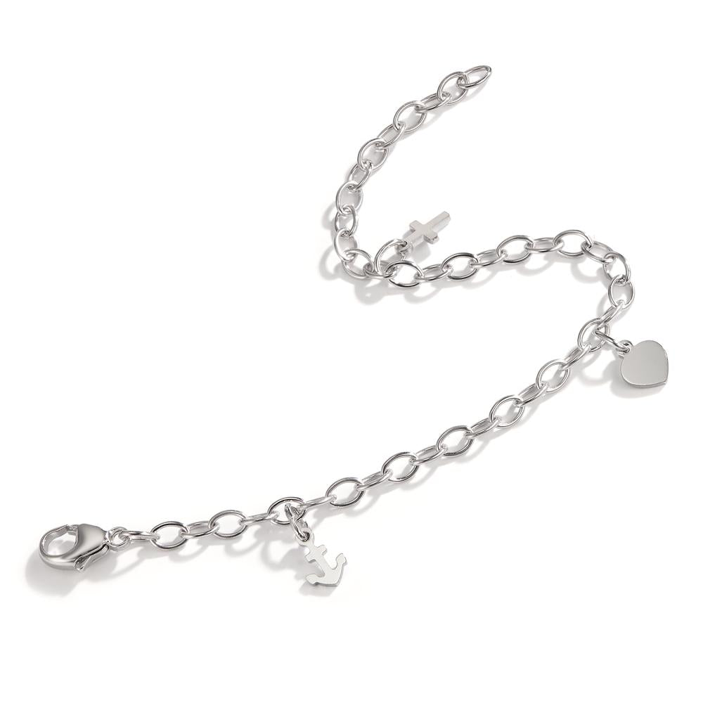 Bracciale Argento rodiato 16 cm