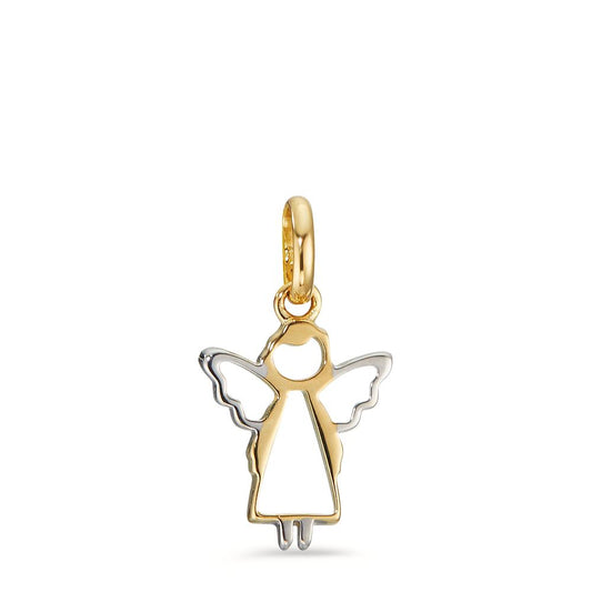 Pendentif Or jaune 18K Bicolore Ange gardien