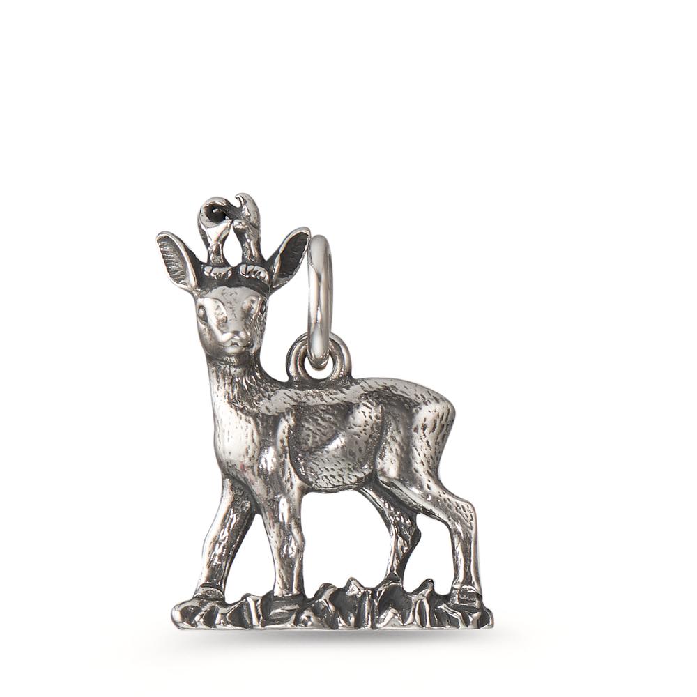 Pendentif Argent Patinée Cerf