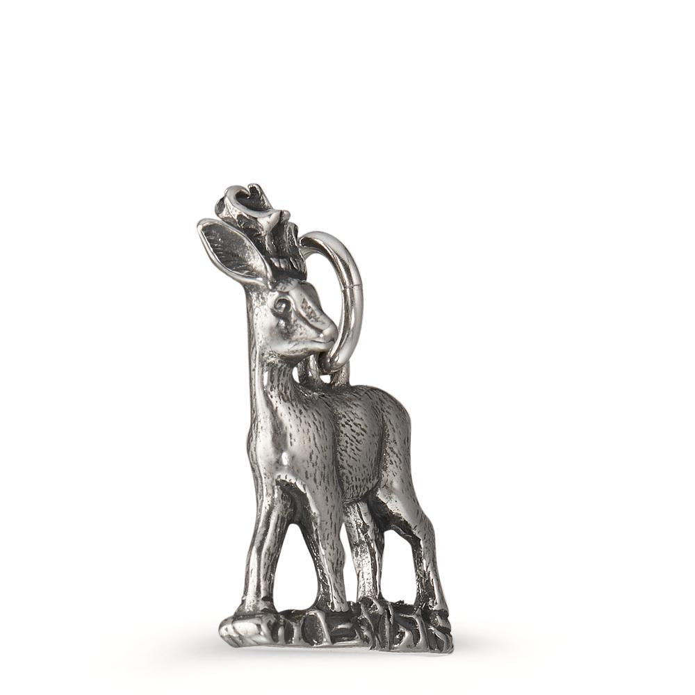 Pendentif Argent Patinée Cerf