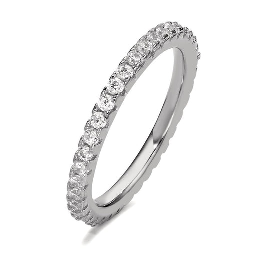 Bague d'éternité Argent Zircone Rhodié