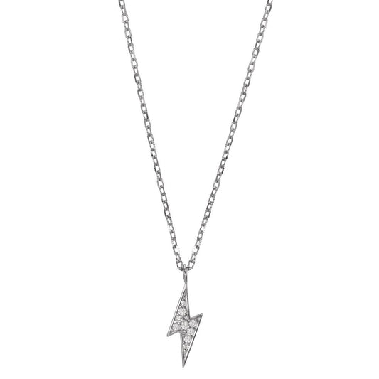 Collier Argent Zircone Rhodié 42-45 cm