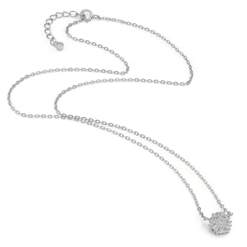 Collana Argento Zirconia rodiato 42-45 cm