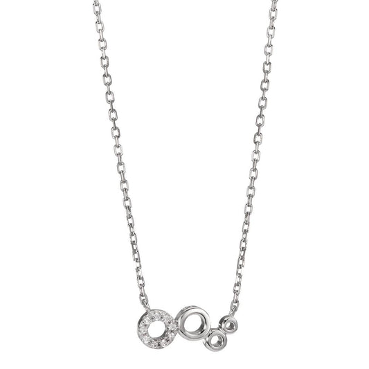 Collier Argent Zircone Rhodié 42-45 cm