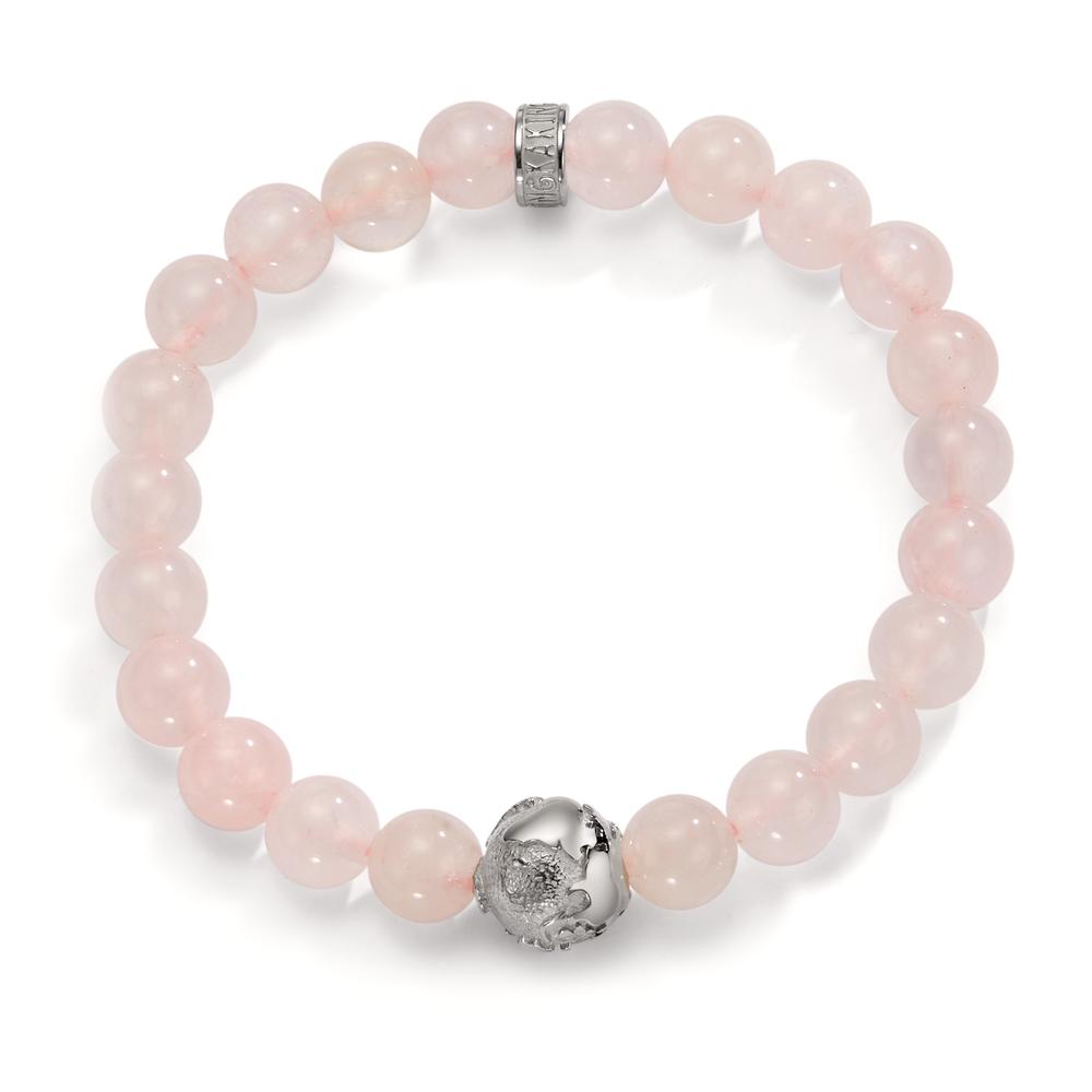 Bracelet Acier inoxydable Quartz rose Globe 19 cm