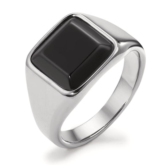 Bague Acier inoxydable Onyx