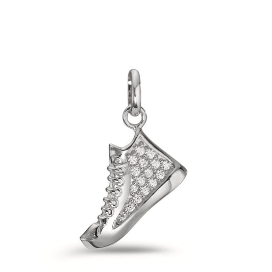 Pendentif Argent Zircone Rhodié