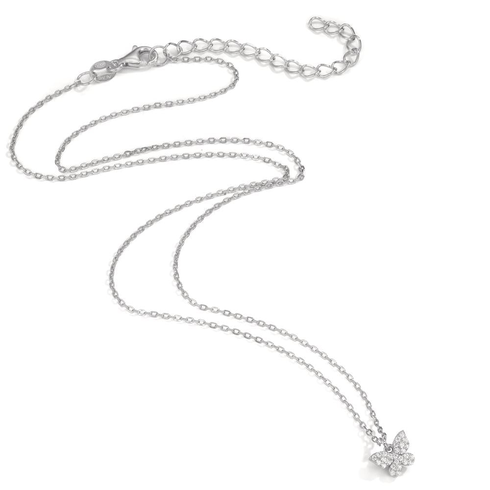 Collana Argento rodiato Farfalla 40-45 cm Ø7.5 mm