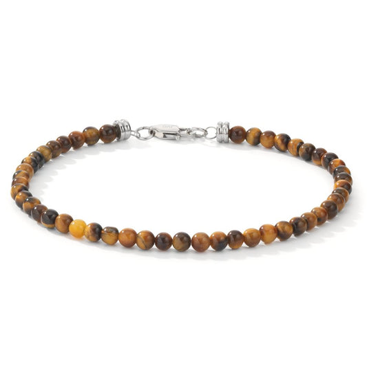 Bracelet Acier inoxydable L’œil de tigre 19 cm Ø4 mm